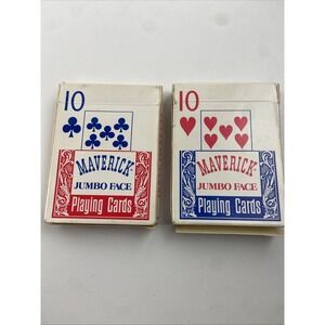 Hoyle Maverick Jumbo Playing Cards‎ - Missing Jokers